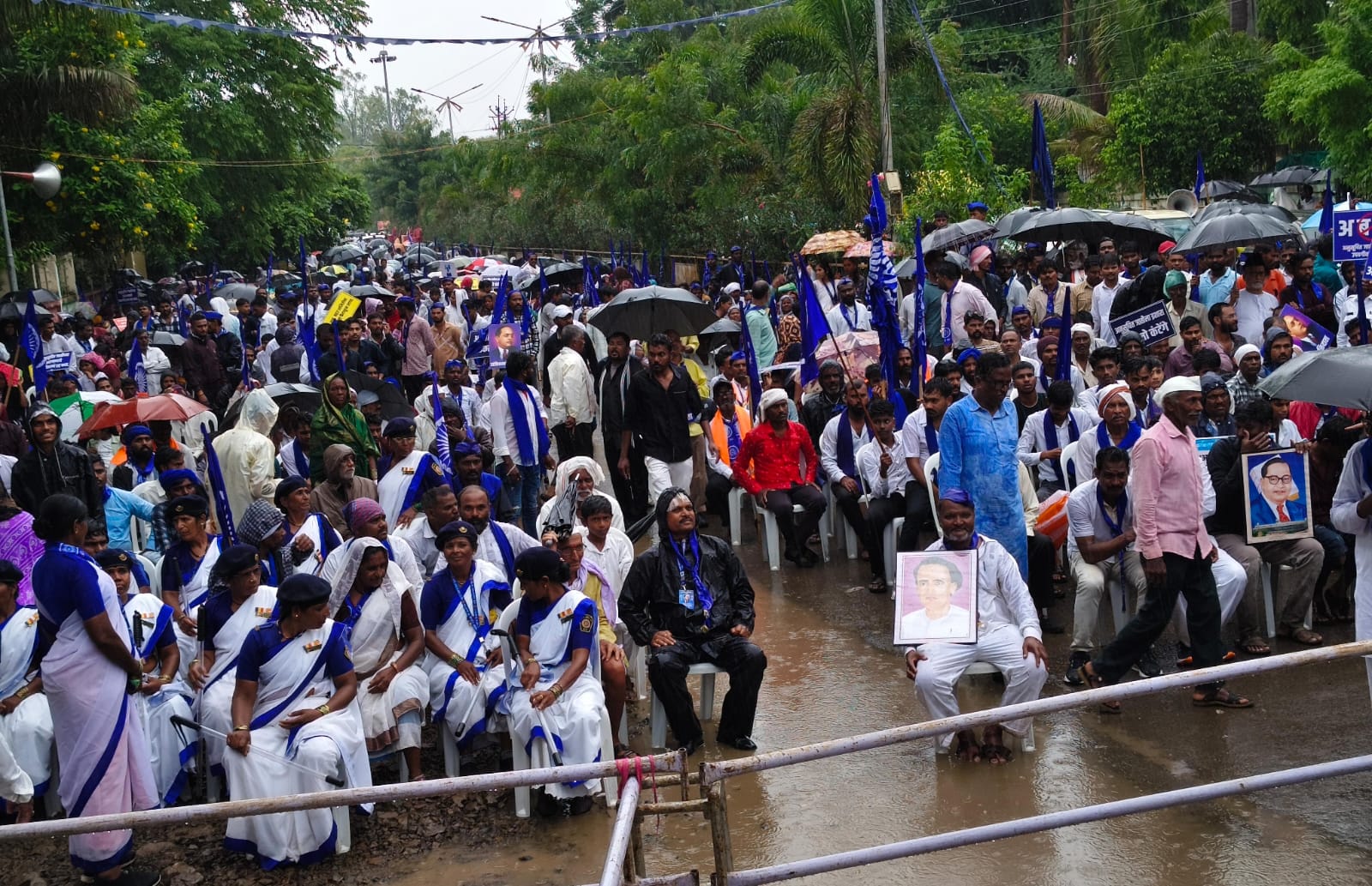March in Nilanga Against SC Reservation Sub-classification1