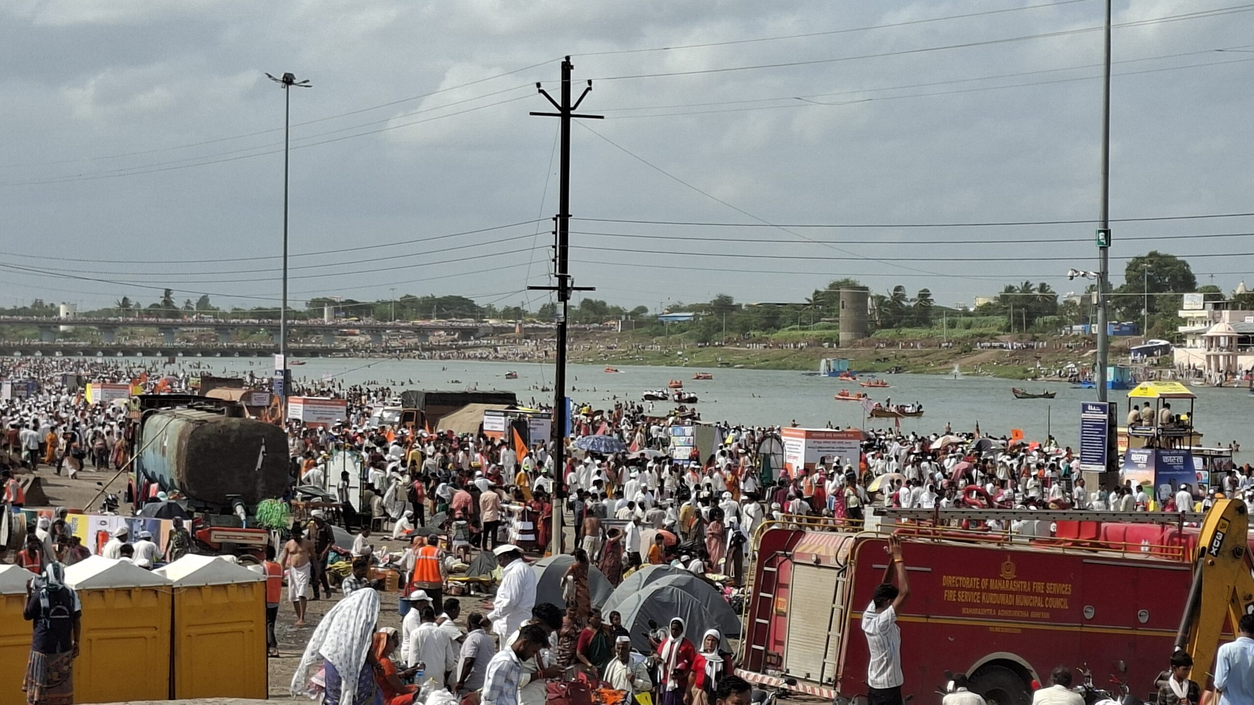 Millions of devotees have congregated along the banks of the Chandrabhaga River to celebrate the auspicious occasion of Ashadhi Devshayani Ekadashi.