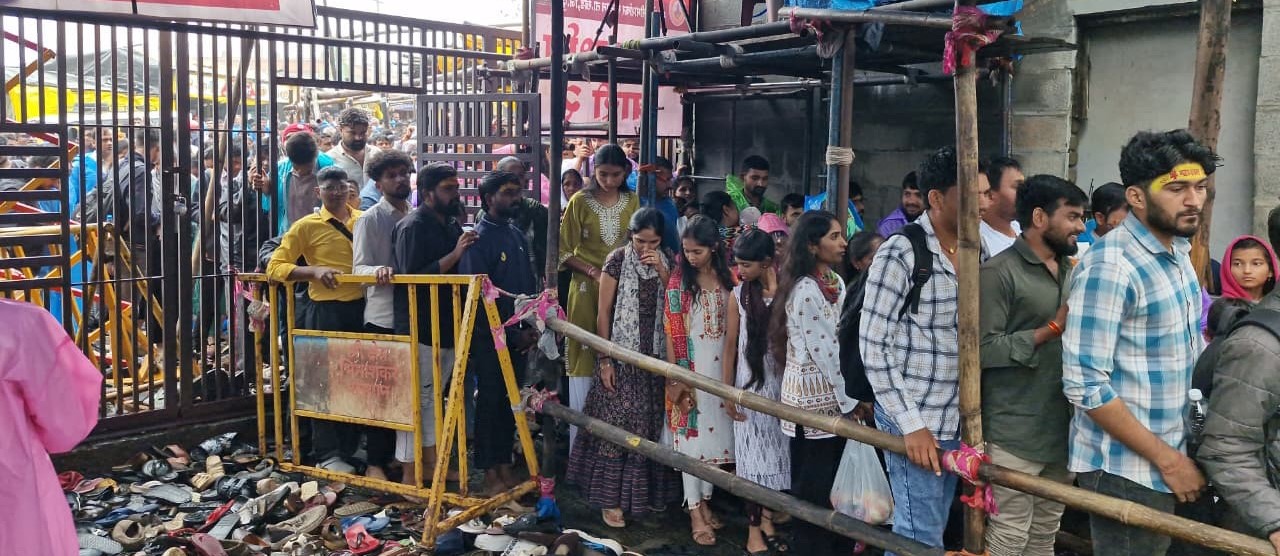 Hours-Long Queues at Bhimashankar as Devotees Surge During Shravan