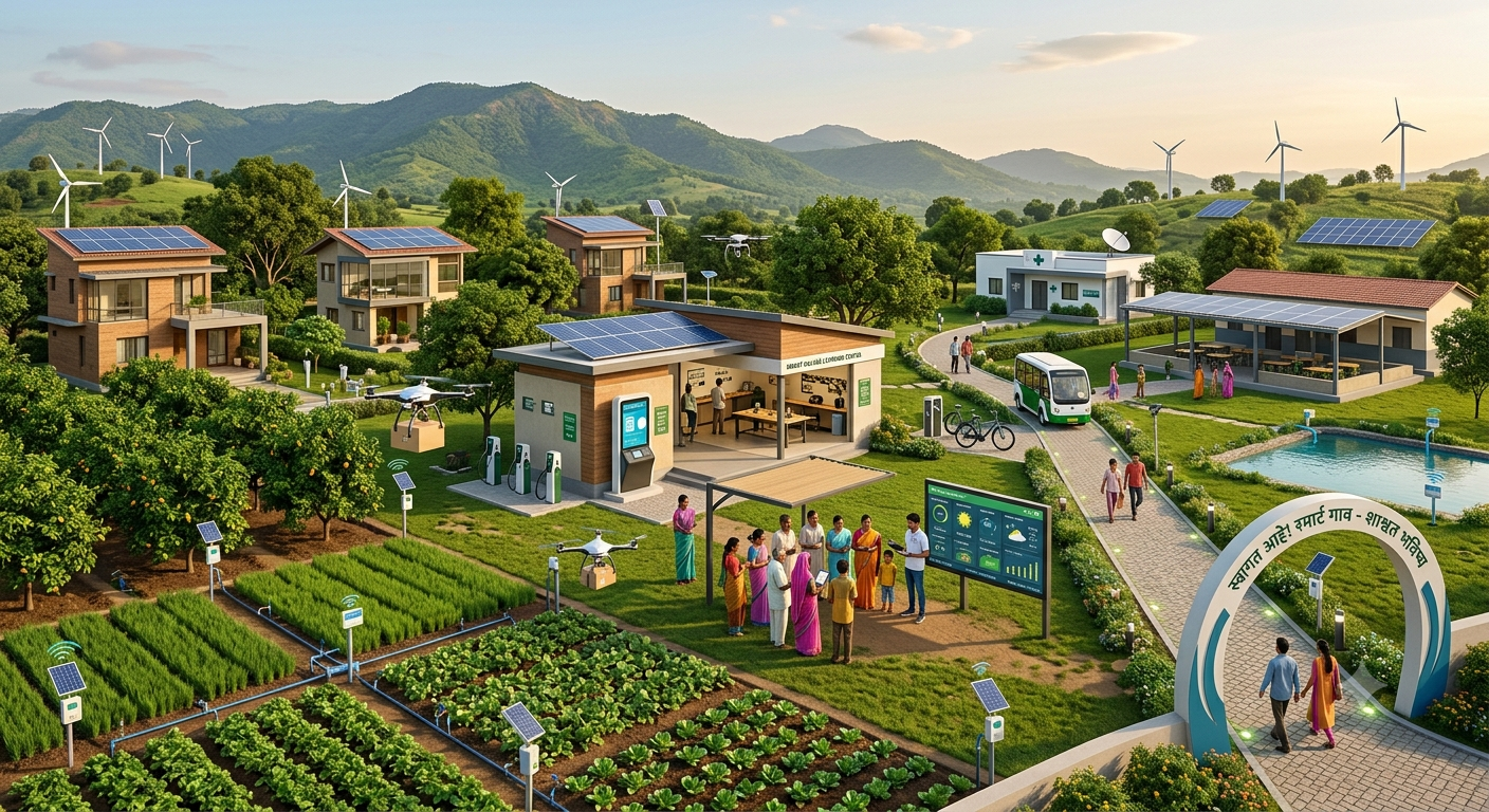 Tech Overhaul: 10 Baramati Villages Set to Become High-Tech Smart Village Models!
